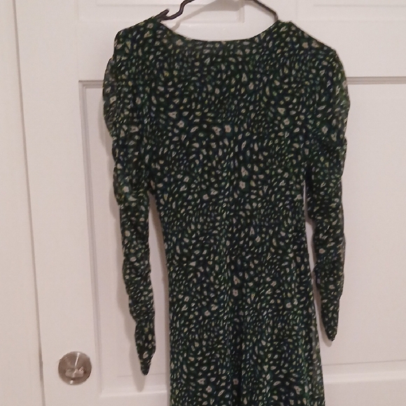 Susan Graver Dark Green Long Sleeve Dress - Picture 7 of 7